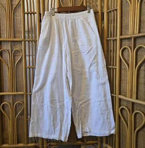 Sir The Label Cotton Gauze Wide-Leg Pants